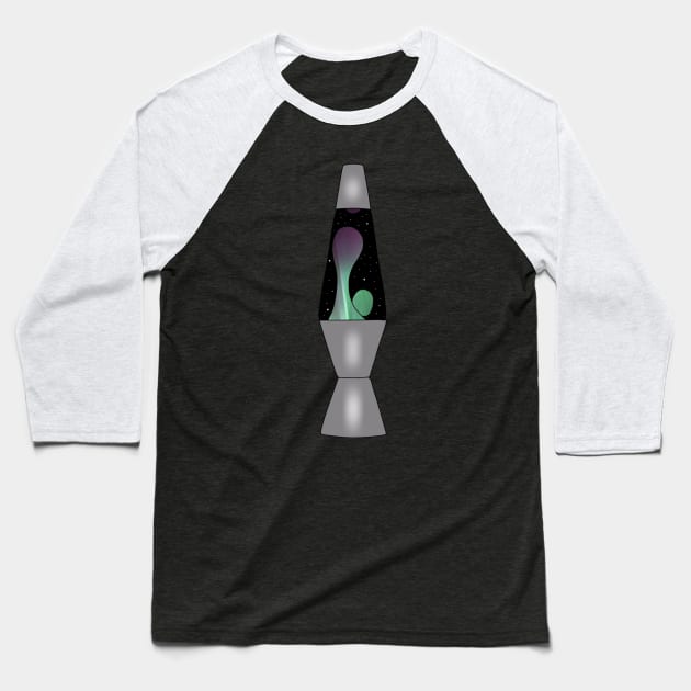 Galaxy lava lamp Baseball T-Shirt by bowtie_fighter